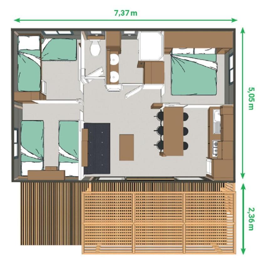 Camping 3 Etoiles - Piscine Chauffee - Vue Montagne Saint-Girons  Luaran gambar
